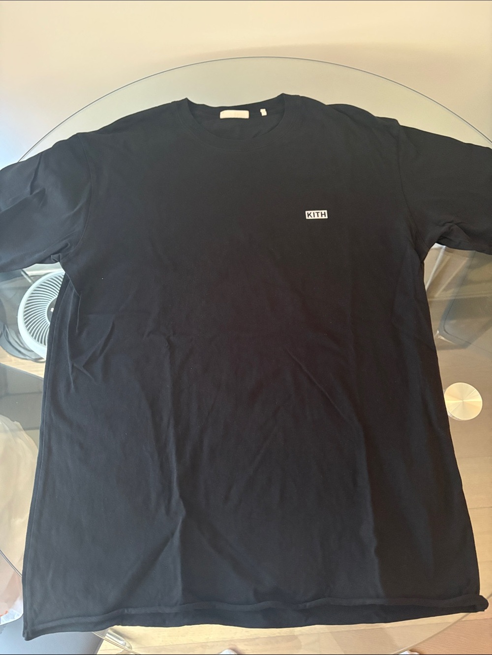 Kith Black Small-Logo Crew Tee
